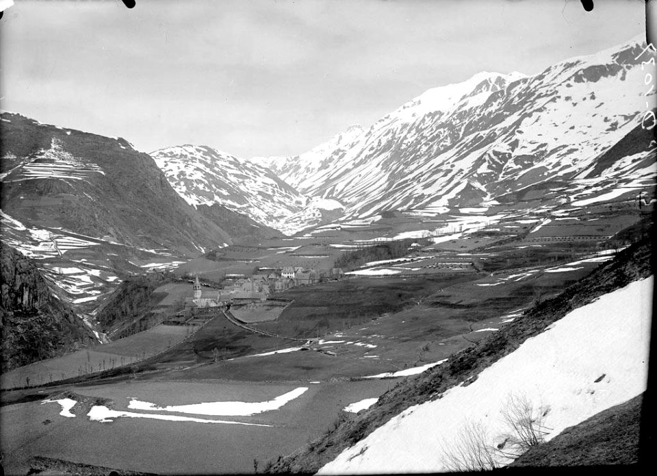 Paisatge de Bagergue tot nevat