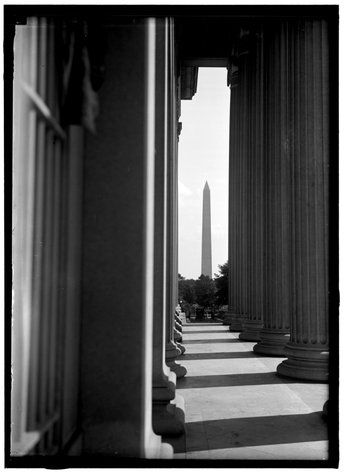 PAN AMERICAN UNION. VIEW FROM STEPS TO WASHINGTON MONUMENT LCCN2016866449