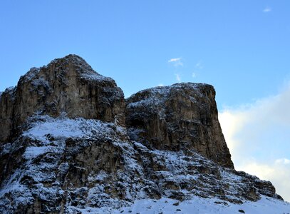 Dolomites high mountains mood photo