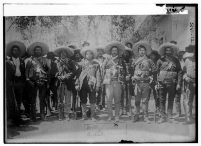 Pancho Villa & staff LCCN2014710040