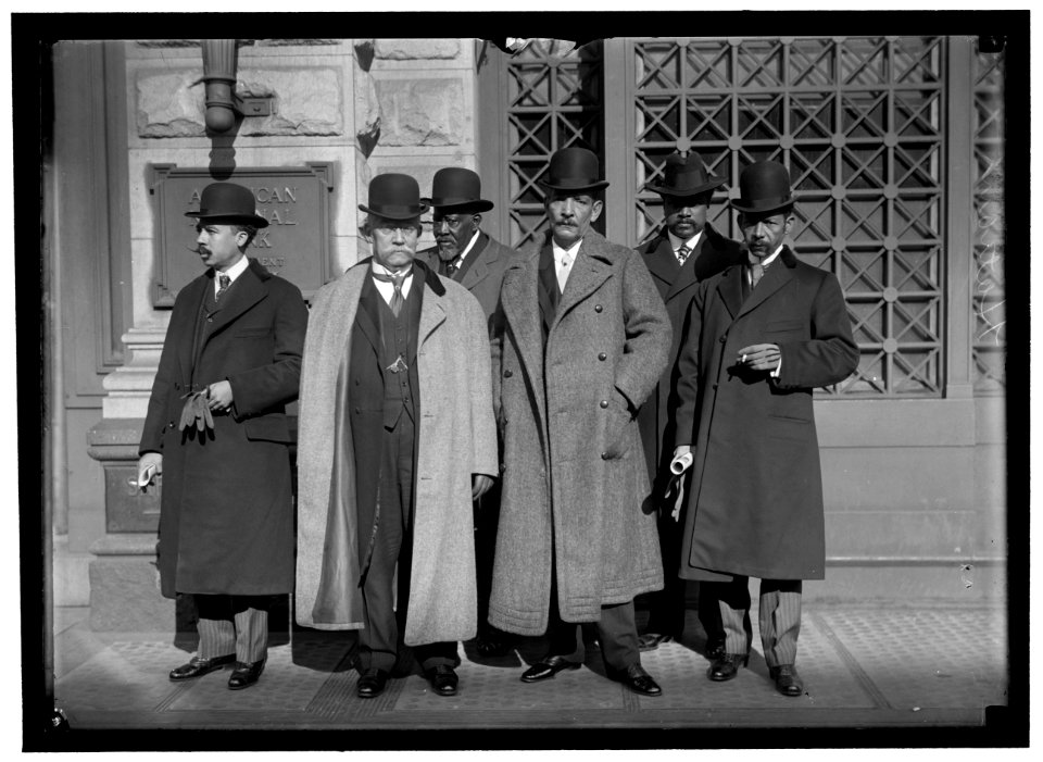 PAN AMERICAN SCIENTIFIC CONGRESS. DELEGATION FROM HAITI. LEON DEJEAN; EDMOND HEREAUX; F.D. LEGITIME; HORACE ITHEART; EBERLE FIRMIN, OFFICIAL DELEGATE. CHARLES MATHOU, CHAIRMAN OF DELEGATION LCCN2016866700