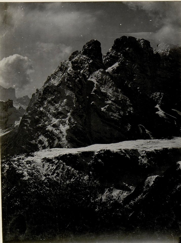 Panorama (6.Teilbild zu WK1 ALB082 24323a) 3 Zinnen, Misurina, Piano. Standpunkt, Schwabenalpenkopf. (BildID 15629579)