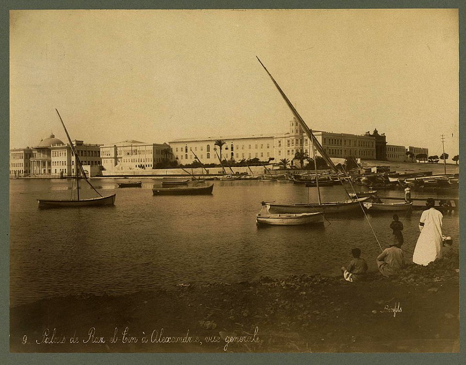 Palais de Raz el-Tin à Alexandrie, vue générale - Bonfils. LCCN2004666813