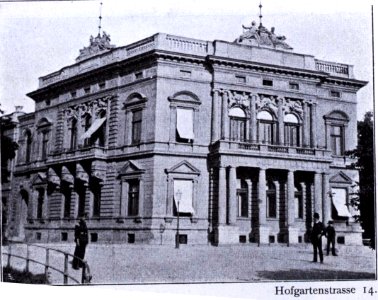 Palais Hofgartenstraße 14 in Düsseldorf , Architekten Boldt & Frings in den 1880er Jahren nach Vorbildern der italienischen Renaissance erbaut photo