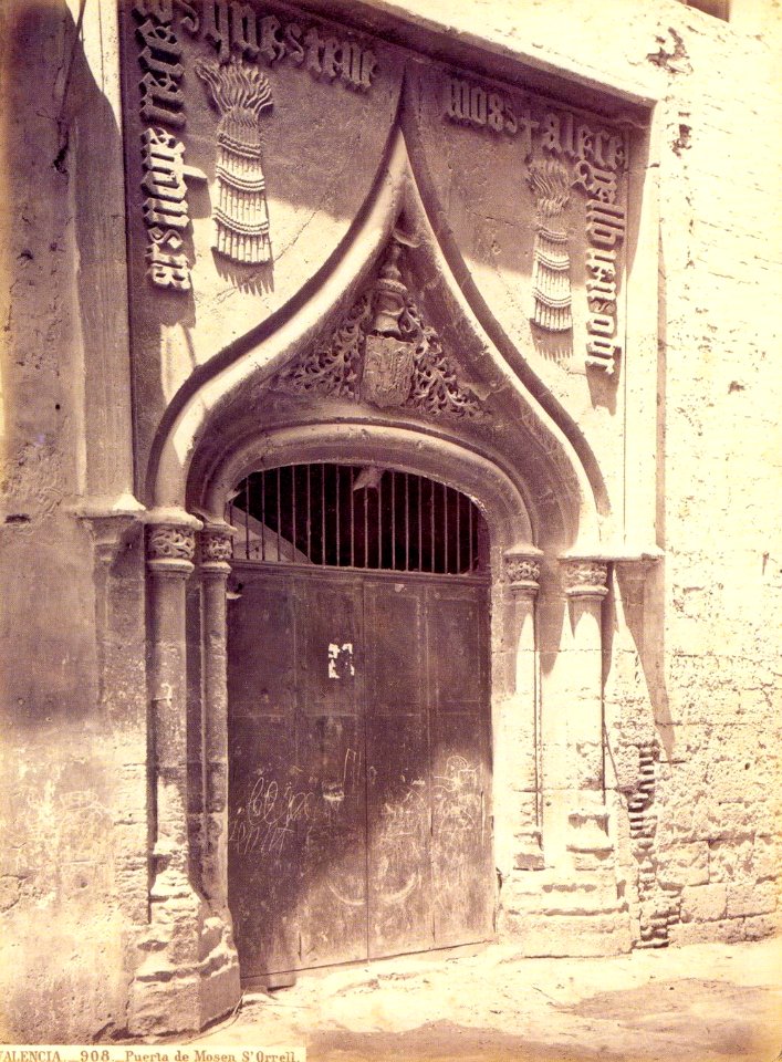 Palau de Mossén Sorell, València 1870 J. Laurent