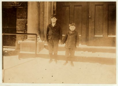 Pannepinto Family, 116 Georgia St., Buffalo, N.Y. Attend School -1. Jo. was 7 years old last summer. Charley 12 years old last summer. Snipped beans and hulled strawberries in the sheds, LOC nclc.00768