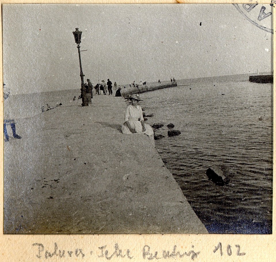 Palavas. jetée. Béatrix - Fonds Berthelé - 49Fi1870-102
