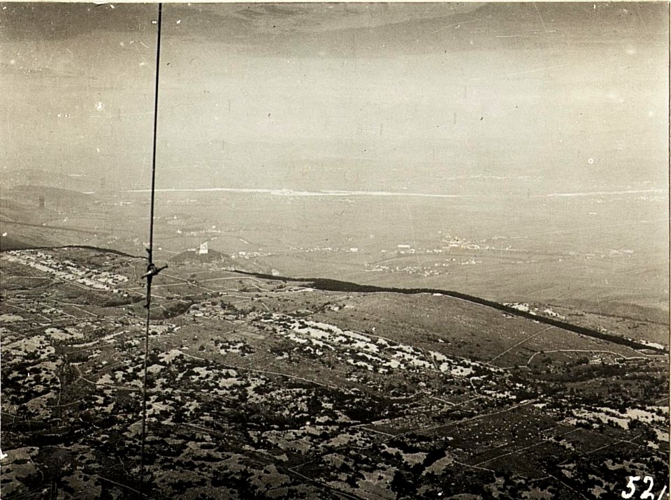Panorama aus der Fesselballon - Stellung nordwestlich Kostanjevica, August 1915. (BildID 15594319)