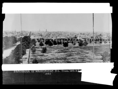 Panorama of Washington, D.C. from 14th & B, (Washington, D.C.), 1865 LCCN2016852494