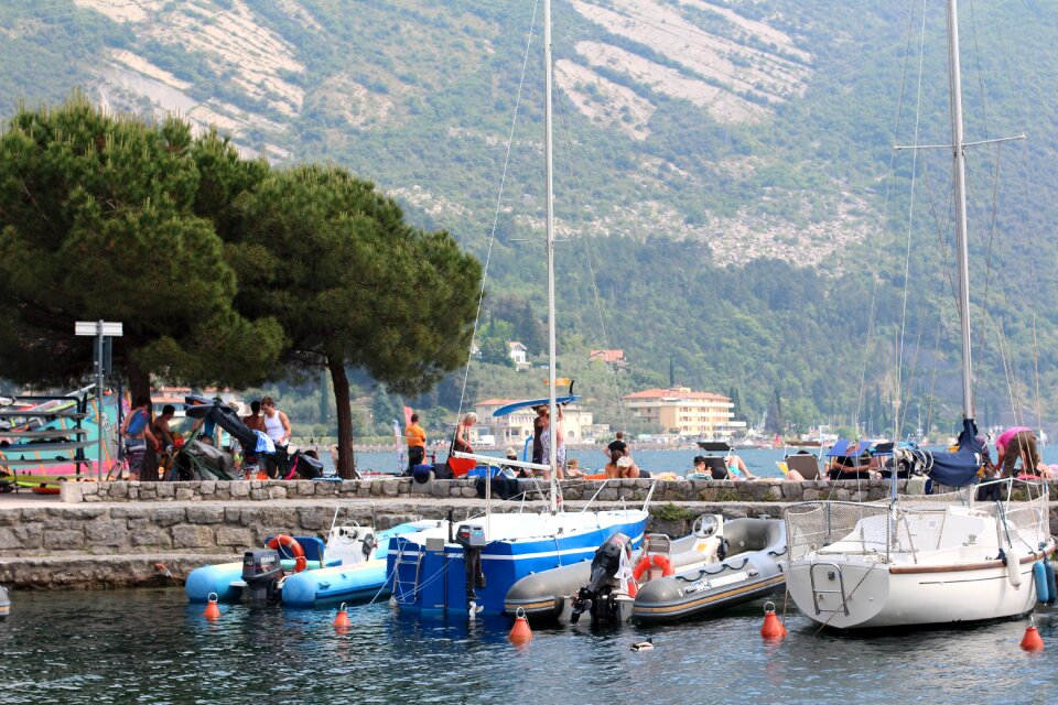 Landscape mountains water sports