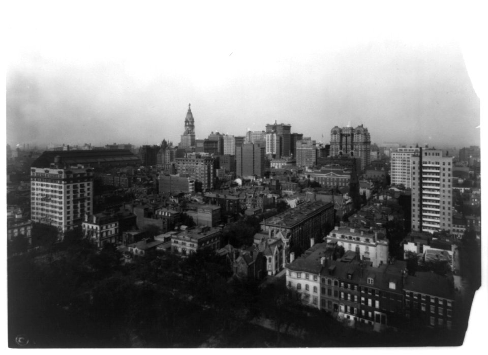 Panorama of Philadelphia from Rittenhouse Square LCCN92519792