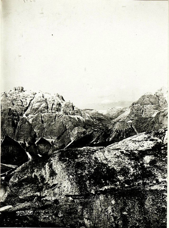 Panorama Standpunkt Settsass,.Eigene Stellungen gegen Norden. (2. Teilbild zu WK1 ALB15 04114a) (BildID 15421193)