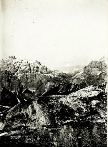 Panorama Standpunkt Settsass,.Eigene Stellungen gegen Norden. (2. Teilbild zu WK1 ALB15 04114a) (BildID 15421193)