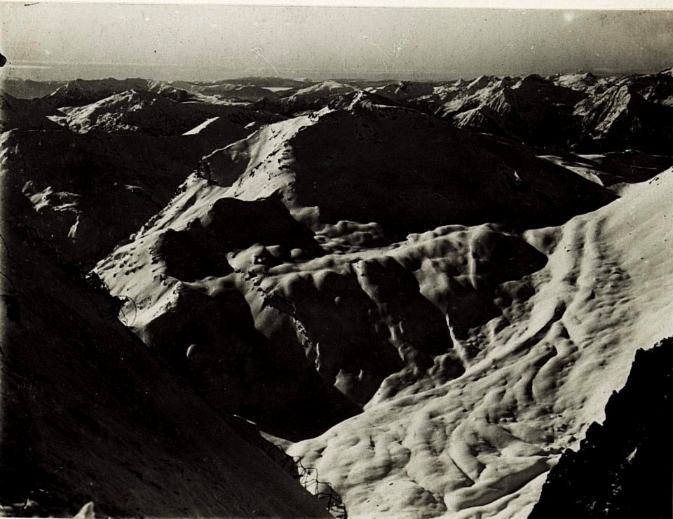 Panorama vom Baonskomdo auf die Marmolatagruppe und Langkofelgruppe. (BildID 15575102)
