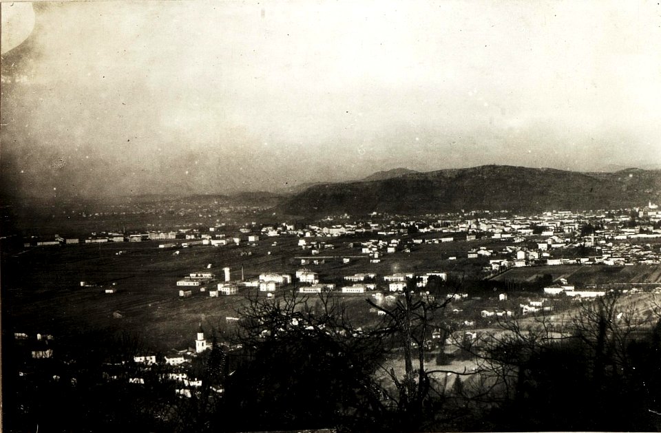 Panorama von San Marco Kote 227, Laube östlich Görz, 22.2.1916. (BildID 15594347)