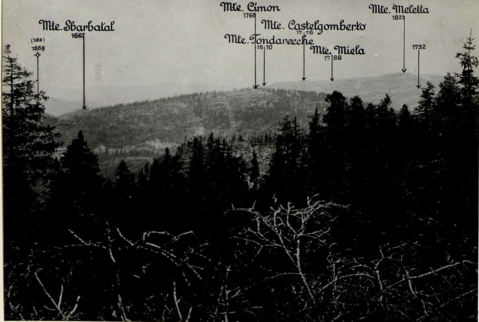 Panorama, Mte.Zebio. (3. Teilbild = WK1 ALB082 24359a) (BildID 15630727)