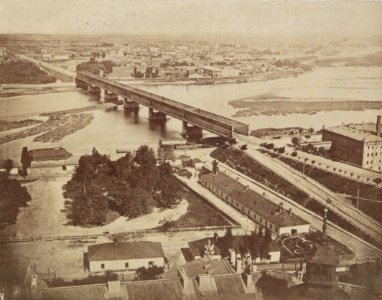 Panorama z wiezy Zamku Królewskiego Konrad Brandel 1873 photo