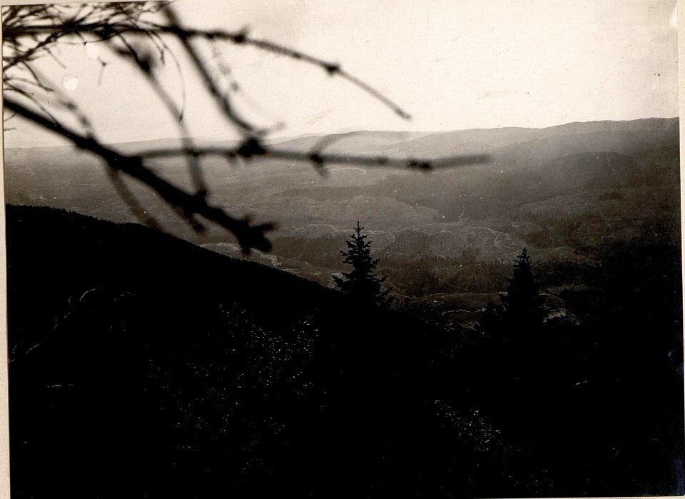 Panorama, Cima Rosso. Standpunkt, Pl. Qu. 15. 36h. (1. Teilbild = WK1 ALB084 24422a) (BildID 15634891)