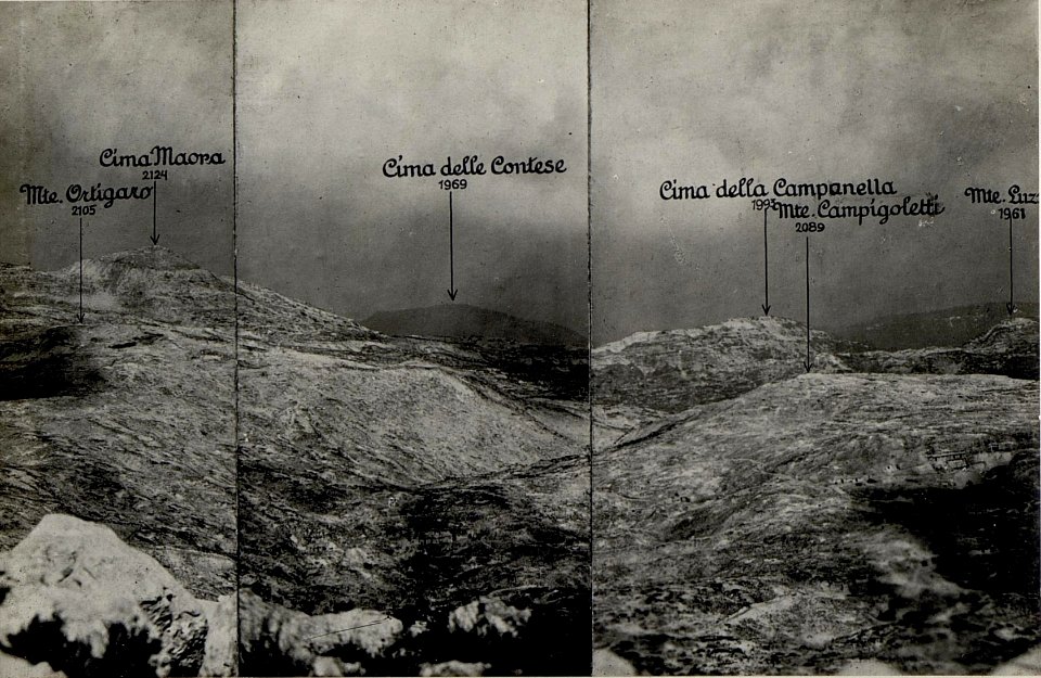 Panorama, Cima Undici. (2. Teilbild zu WK1 ALB082 24356a) (BildID 15630629)