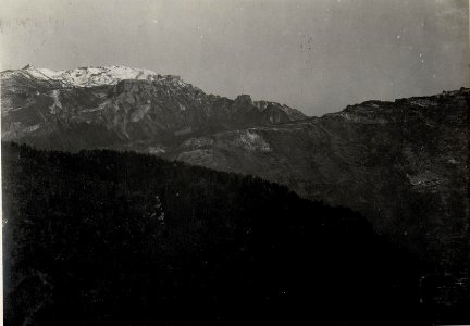 Panorama, Coni Zugna, Zugna Torta, Pasubio. Standpunkt, Creino. (1. Teilbild = WK1 ALB82 24331a) (BildID 15629754)