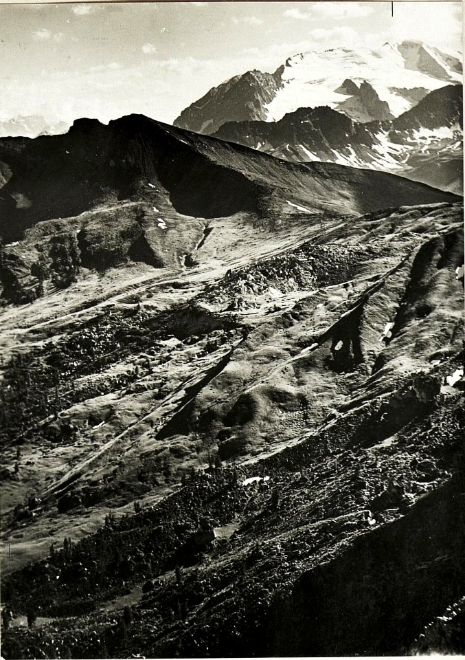 Panorama Standpunkt Sett-Sass (4.Teilbild zu WK1 ALB15 04115a), Col di Lana. (BildID 15421256)