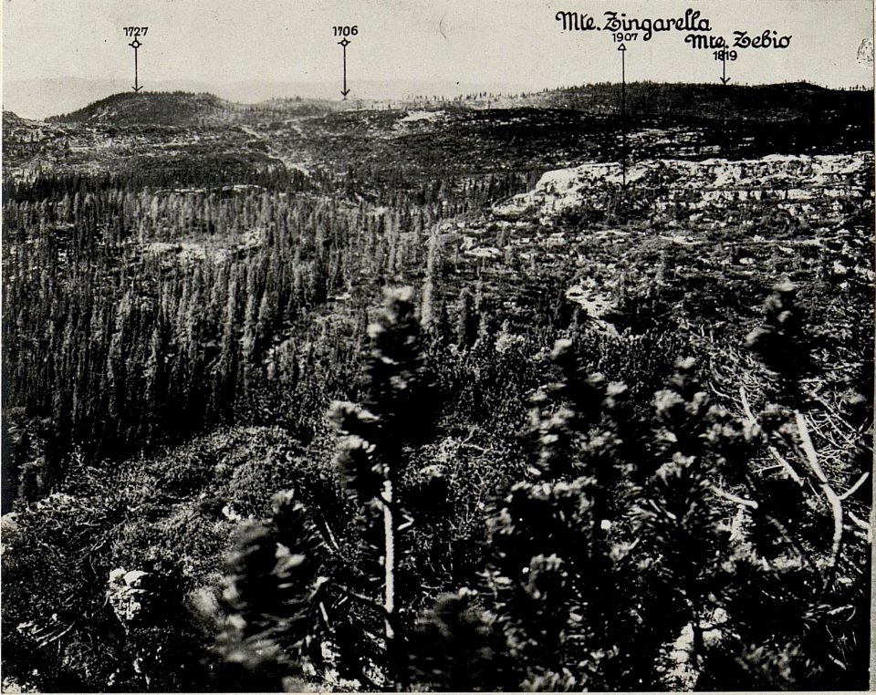 Panorama, J.Ghernari di Bosco secco (False Roccolo.) (6. Teilbild zu WK1 ALB082 24358a) (BildID 15630706)