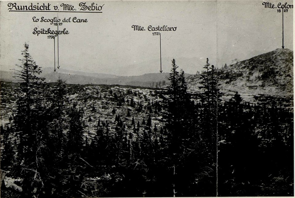 Panorama, Mte.Zebio. (1. Teilbild = WK1 ALB082 24359a) (BildID 15630713)