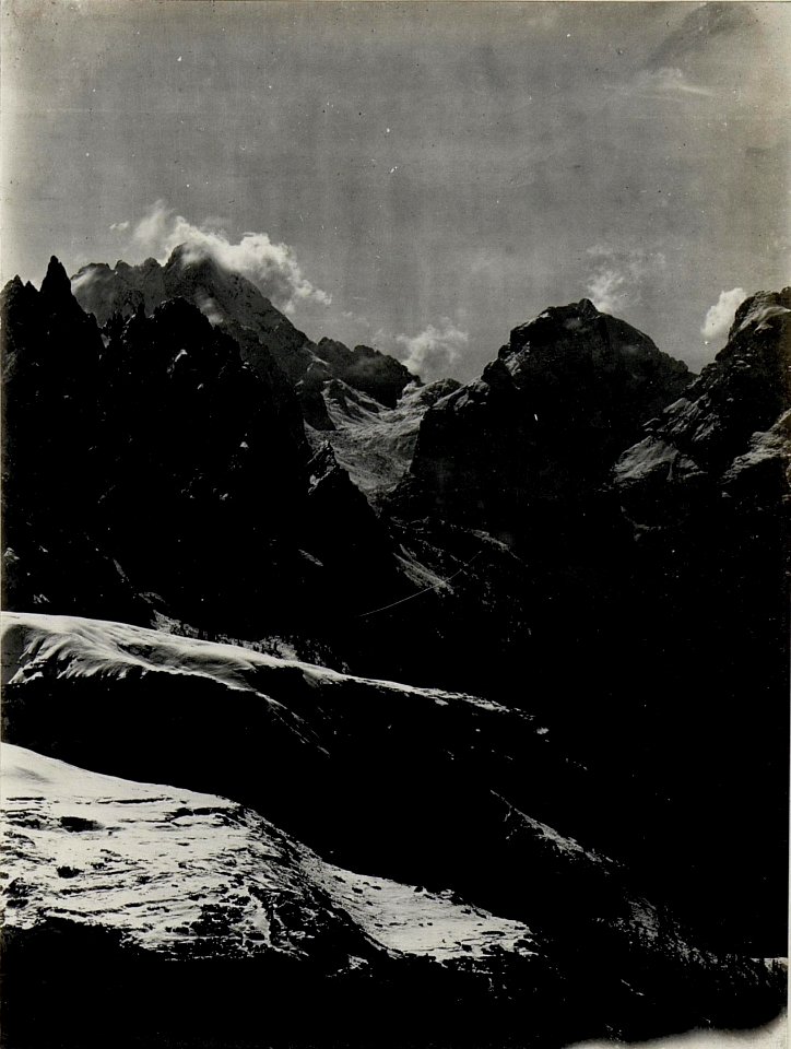 Panorama (3.Teilbild zu WK1 ALB082 24323a) 3 Zinnen, Misurina, Piano. Standpunkt, Schwabenalpenkopf. (BildID 15629558)