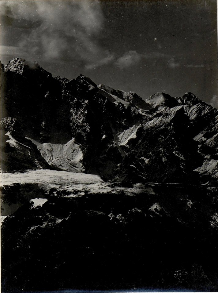 Panorama (7.Teilbild zu WK1 ALB082 24323a) 3 Zinnen, Misurina, Piano. Standpunkt, Schwabenalpenkopf. (BildID 15629586)