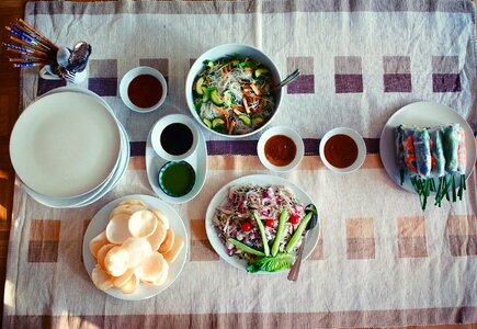 Vietnamese dinner eat photo