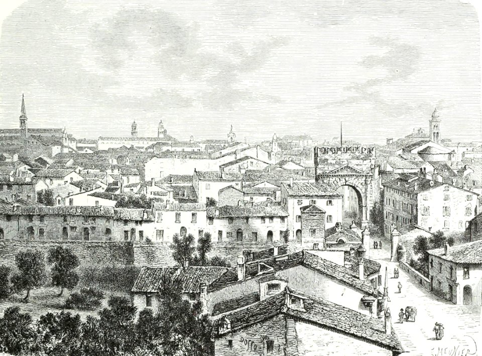 Panorama della città di Rimini