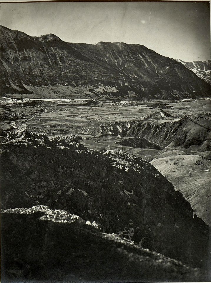 Panorama des Flitscher Beckens. Standpunkt, Geschützpforte des Werkes KAL. (BildID 15468557)