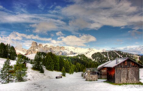 South tyrol alpine view photo