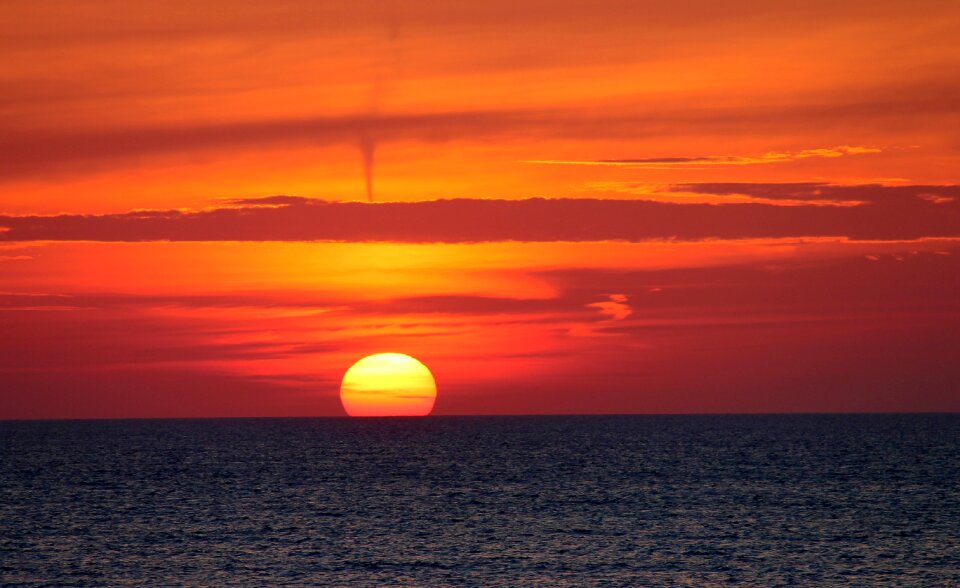 North sea abendstimmung water