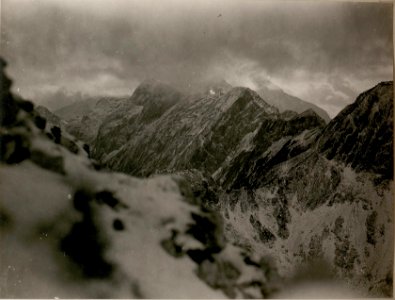 Panorama Vrata und Vrsičkamm vom Lipnik Art.Beobachter (13-X.1917.) (BildID 15802806)