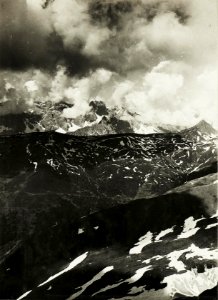 Panorama, Standpunkt, Filmoorhöhe, Wildkarleck, feindliche Stellungen.(7. Teilbild zu WK1 ALB15 04097a) (BildID 15420962)
