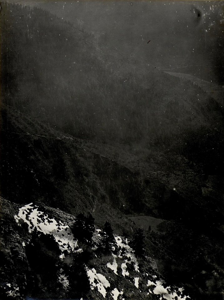 Panorama, Bocco di Saval, Tomeabru, Ledro. Standpunkt, Nozzolo-Stützpunkt. (1. Teilbild = WK1 ALB082 24340a) (BildID 15630069)