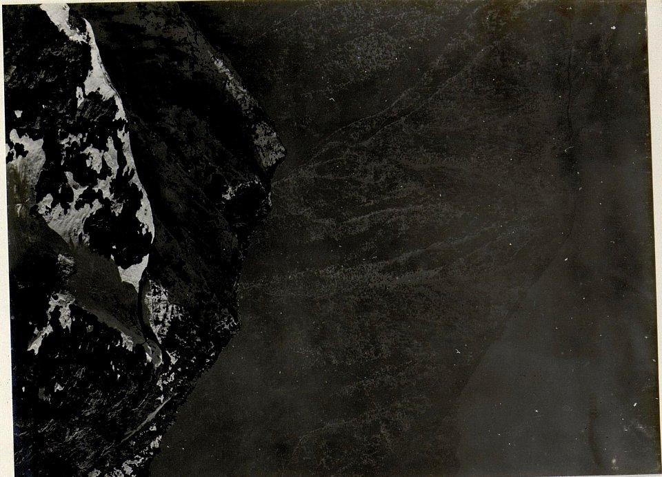 Panorama, Bocco di Saval, Tomeabru, Ledro. Standpunkt, Nozzolo-Stützpunkt. (3.Teilbild zu WK1 ALB082 24341a) (BildID 15630097)