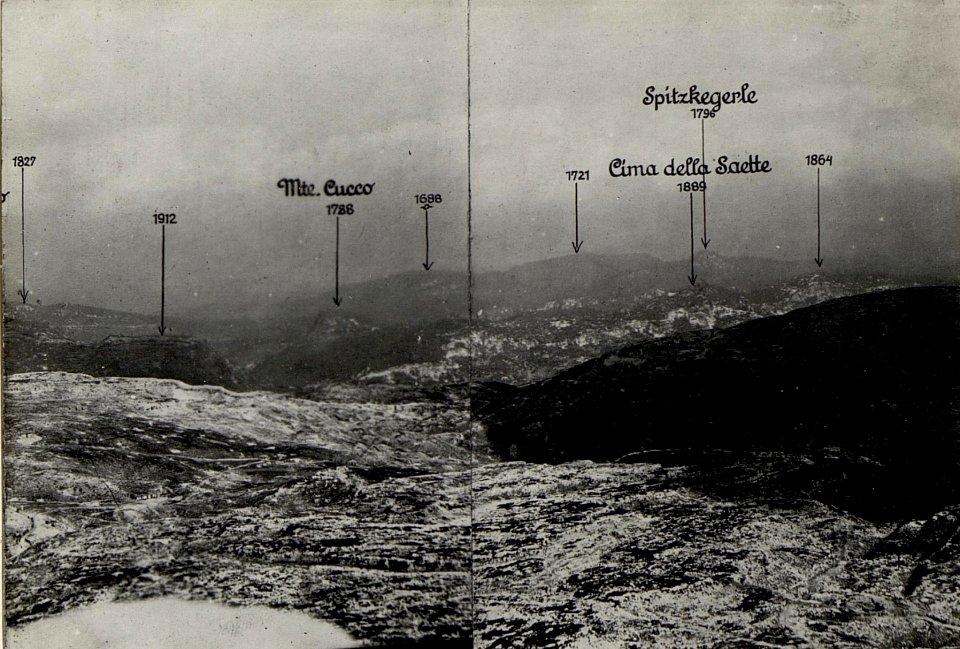 Panorama, Cima Undici. (3. Teilbild zu WK1 ALB082 24356a) (BildID 15630636)