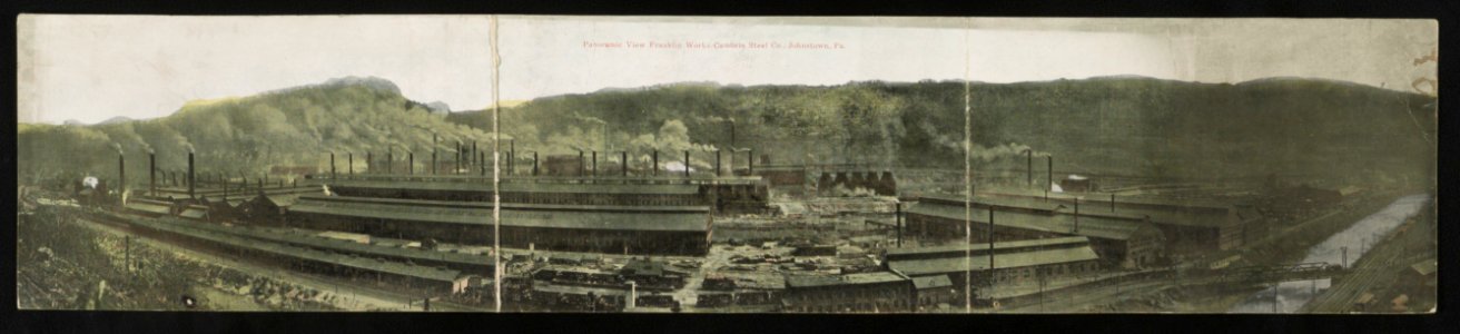 Panoramic view Franklin Works, Cambria Steel Co., Johnstown, Pa. LCCN2013646261