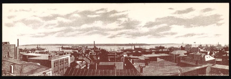 Panoramic view looking east, New Bedford, Mass. LCCN2013647086
