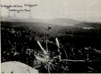 Panorama, J.Ghernari di Bosco secco (False Roccolo.) (3. Teilbild zu WK1 ALB082 24358a) (BildID 15630685)