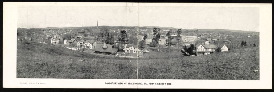 Panoramic view of Stroudsburg, PA., from Colbert's Hill LCCN2013646272
