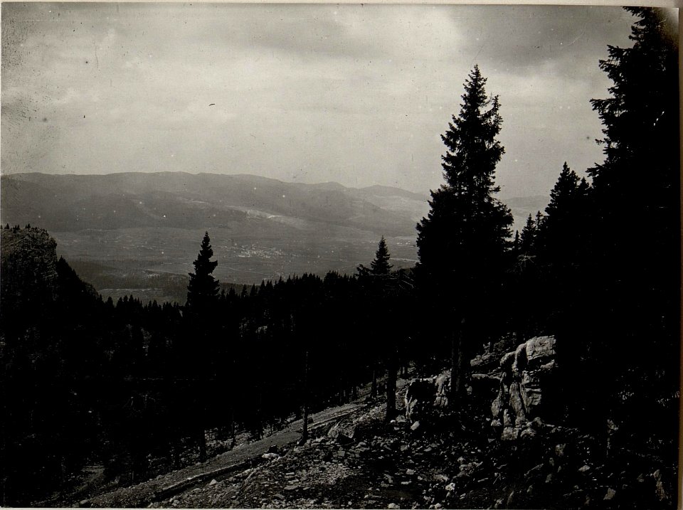 Panorama, Monte Baldo-Barco. Standpunkt Monte Cimon. (3. Teilbild zu WK1 ALB084 24429a) (BildID 15635003)