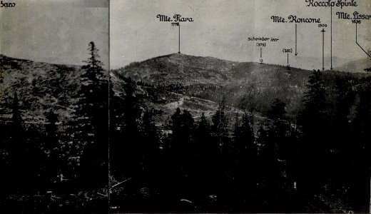 Panorama, Mte.Zebio. (2. Teilbild zu WK1 ALB082 24359a) (BildID 15630720)
