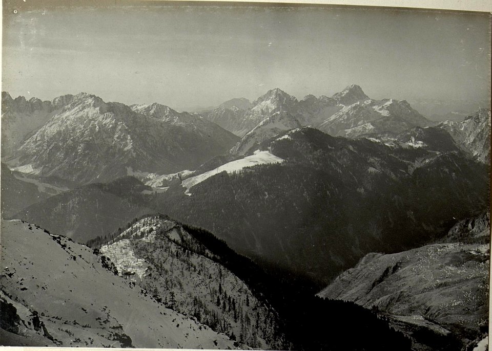 Panorama von der Großen Malurchscharte (1873) nach Süden und Südwesten. (BildID 15467668)