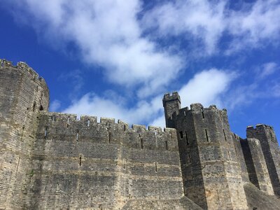 Blue sky welsh photo