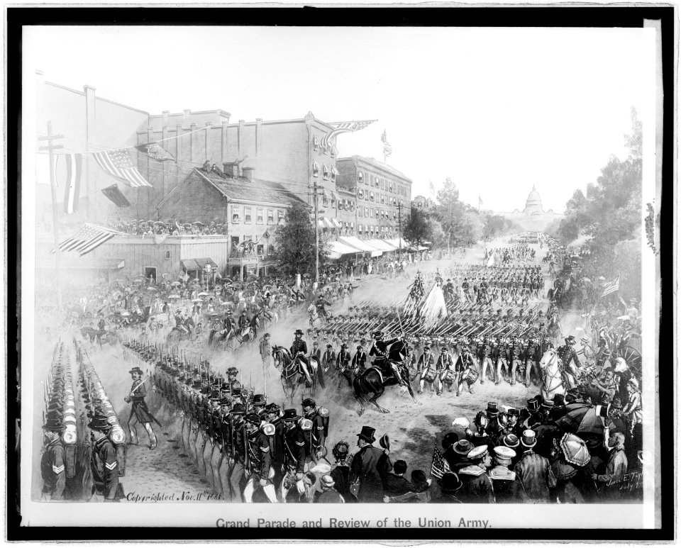 Parade & review of Union Army 15 & Pa. Ave., (Washington, D.C.), May 24, 1865 LCCN2016852757