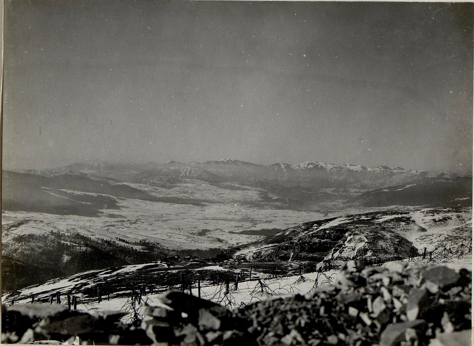 Panorama, Hochfläche von Asiago. Standpunkt Monte Spil. (7. Teilbild zu WK1 ALB083 24402a) (BildID 15633473)