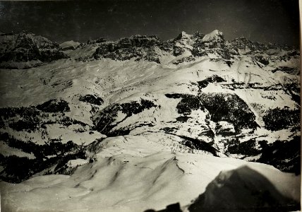 Panoramaaufnahme Standpunkt Mezzodikreuz, Panorama des Col di Lana.-Gebietes. (2. Teilbild zu WK1 ALB14 03941a) (BildID 15418826)